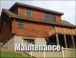  Newtown, Virginia Log Home Maintenance