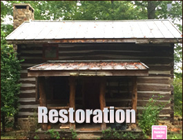 Historic Log Cabin Restoration  Newtown, Virginia